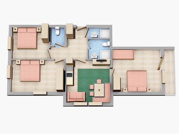 Grundrisse Appartements Flachau