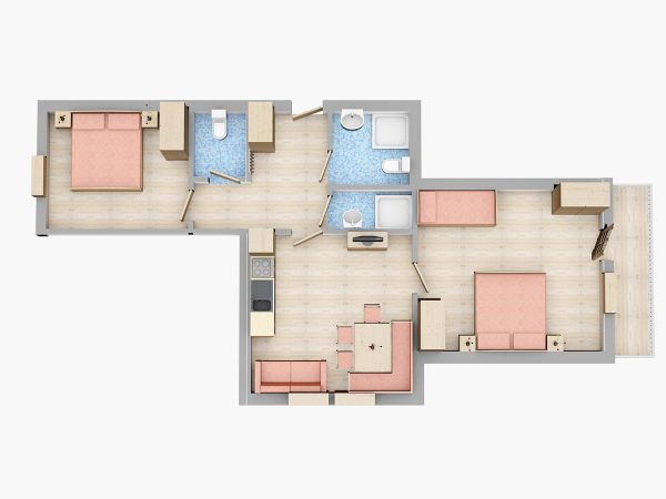 Grundrisse Appartements Flachau